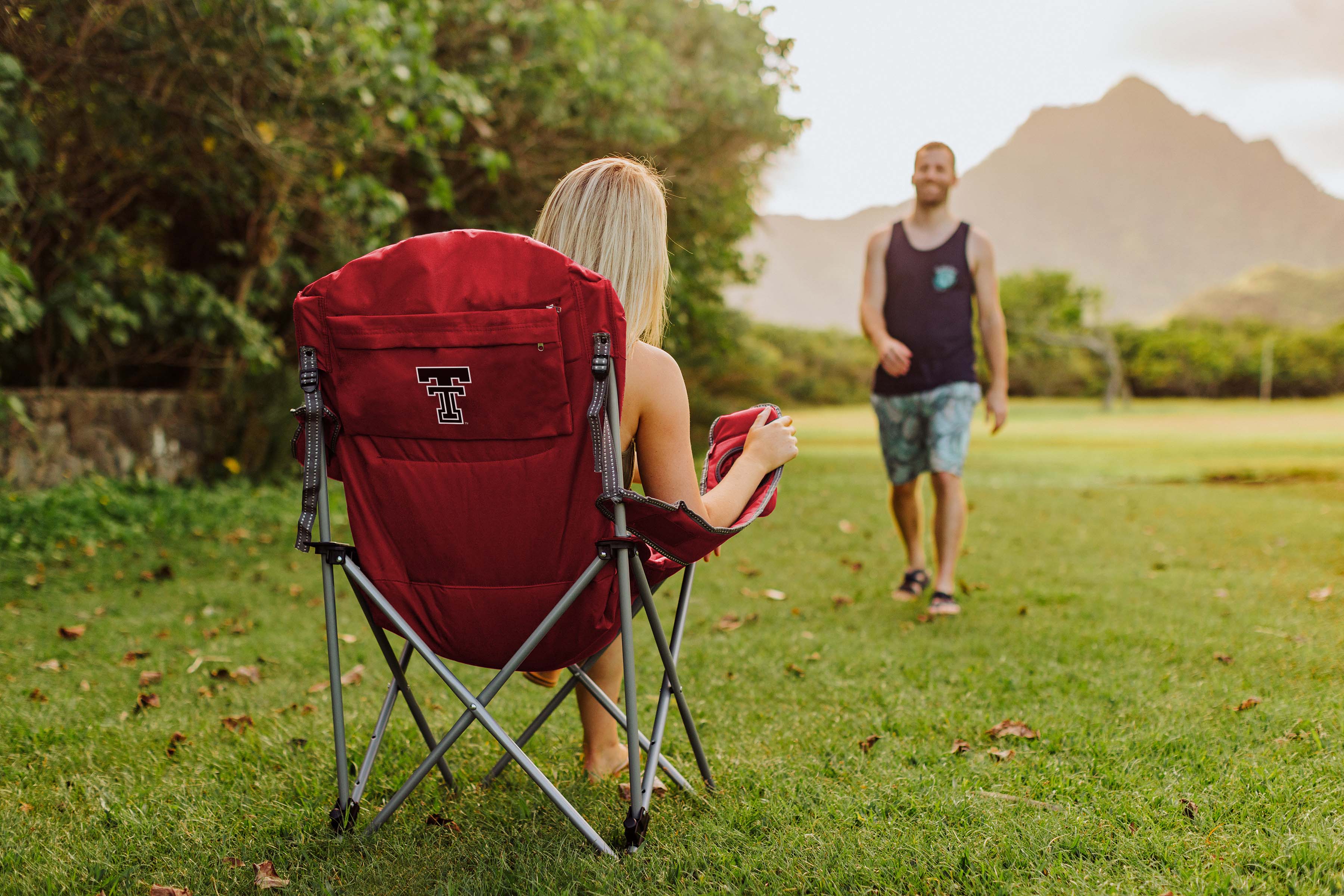 Texas Tech Red Raiders - Reclining Camp Chair-Picnic Time Family of Brands