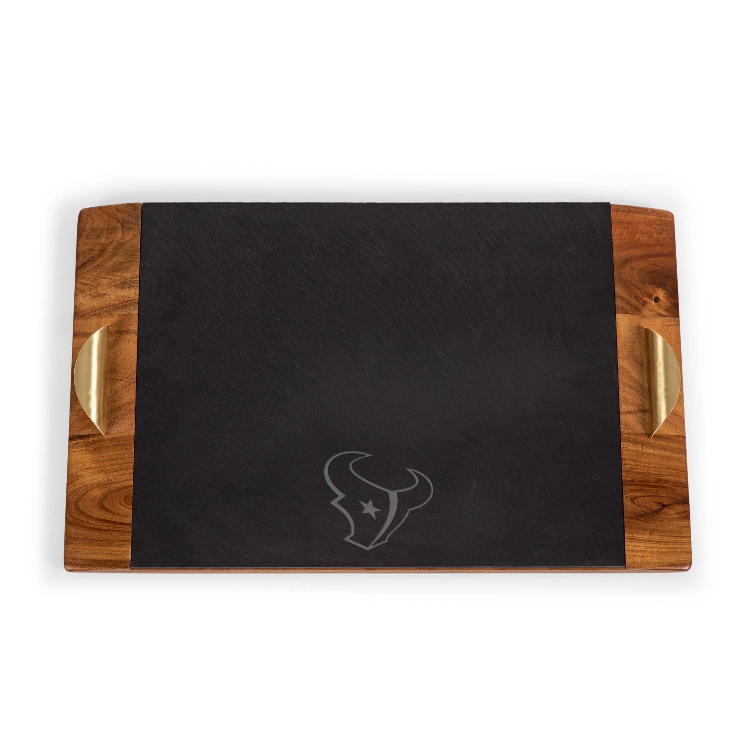 Houston Texans - Covina Acacia and Slate Serving Tray-Picnic Time Family of Brands