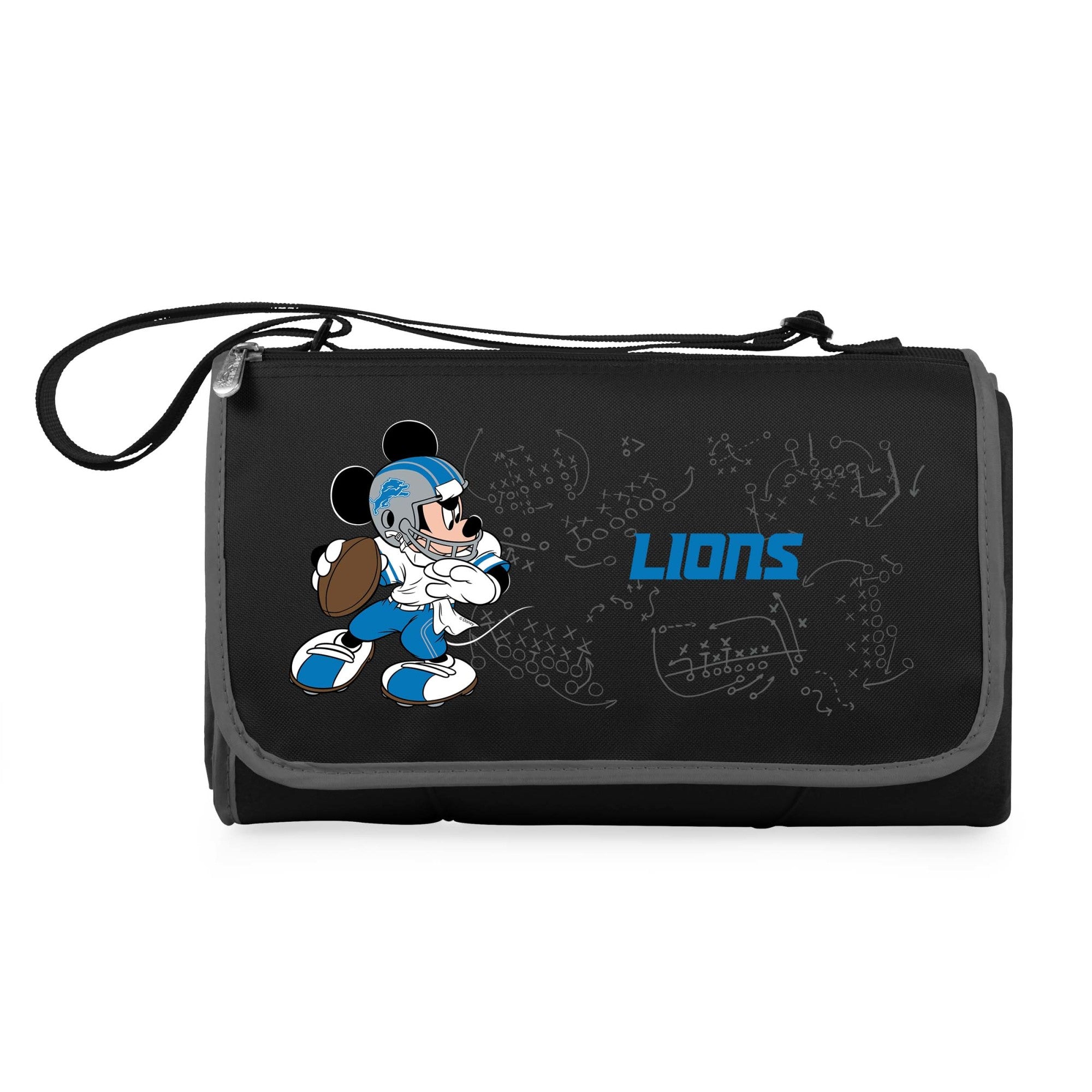 Detroit Lions Mickey Mouse - Blanket Tote Outdoor Picnic Blanket