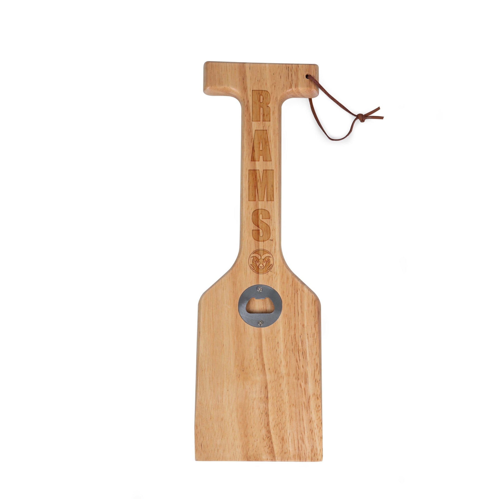 Colorado State Rams - Hardwood BBQ Grill Scraper with Bottle Opener
