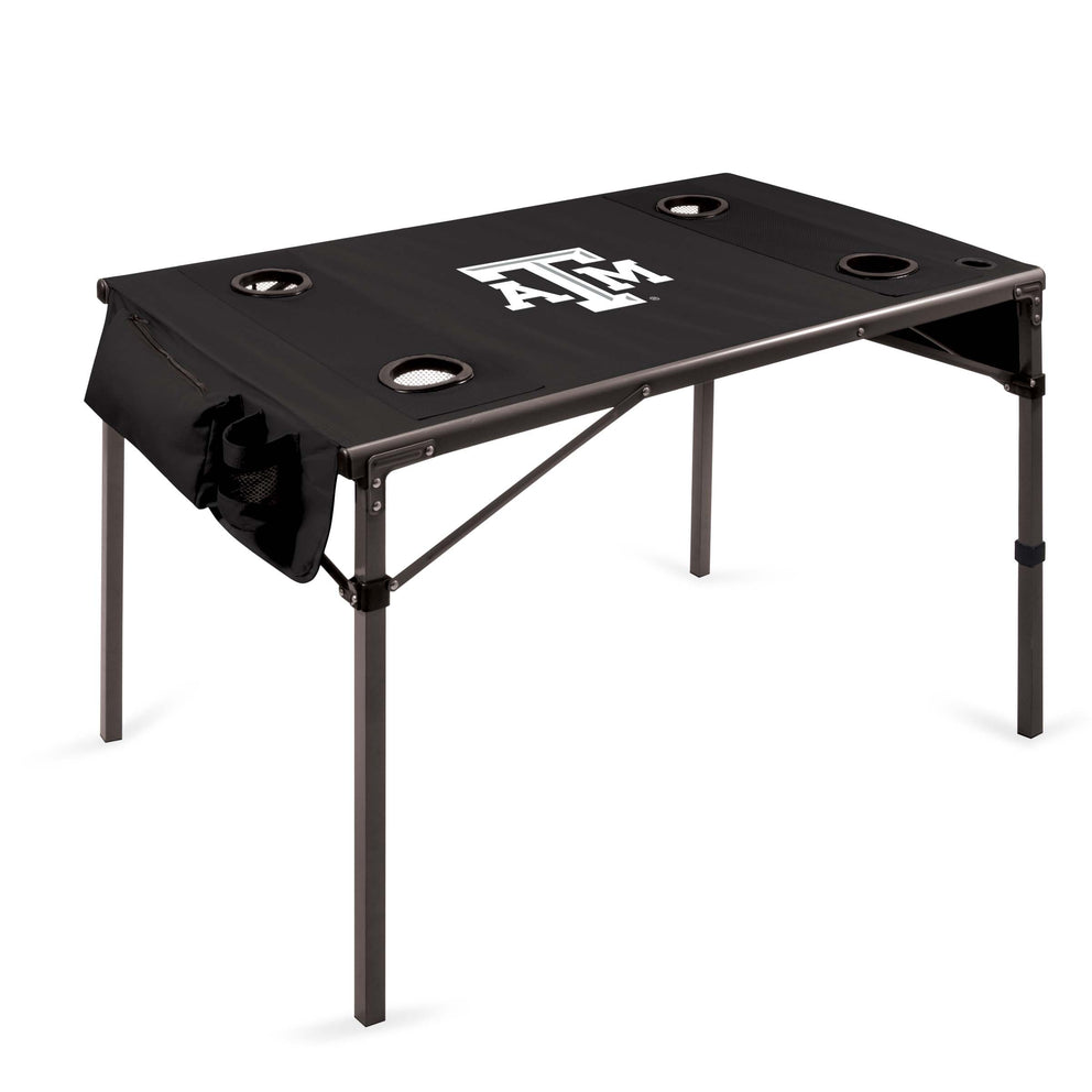 Texas A&M Aggies - Travel Table Portable Folding Table-Picnic Time Family of Brands