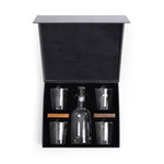 Ambassador Whiskey Box with Decanter and 4 Lowball Glasses