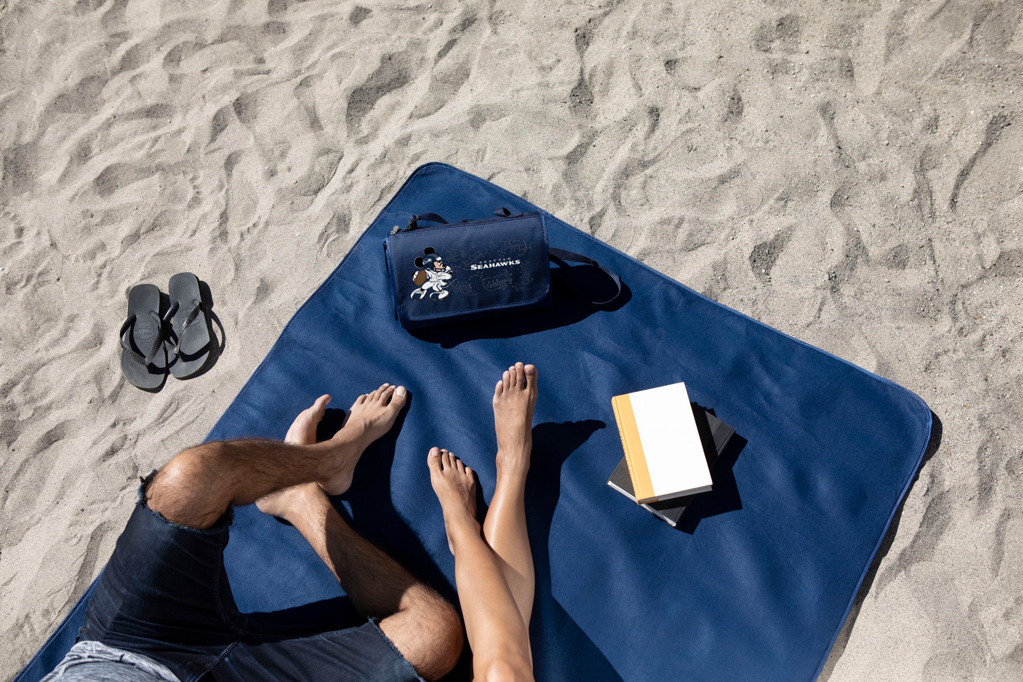 Navy Blue with Black Flap