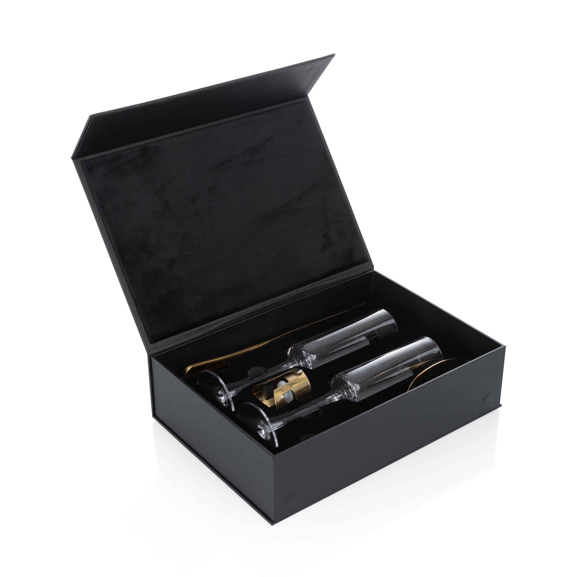 Arbane Champagne Glass Set with Cake Knife