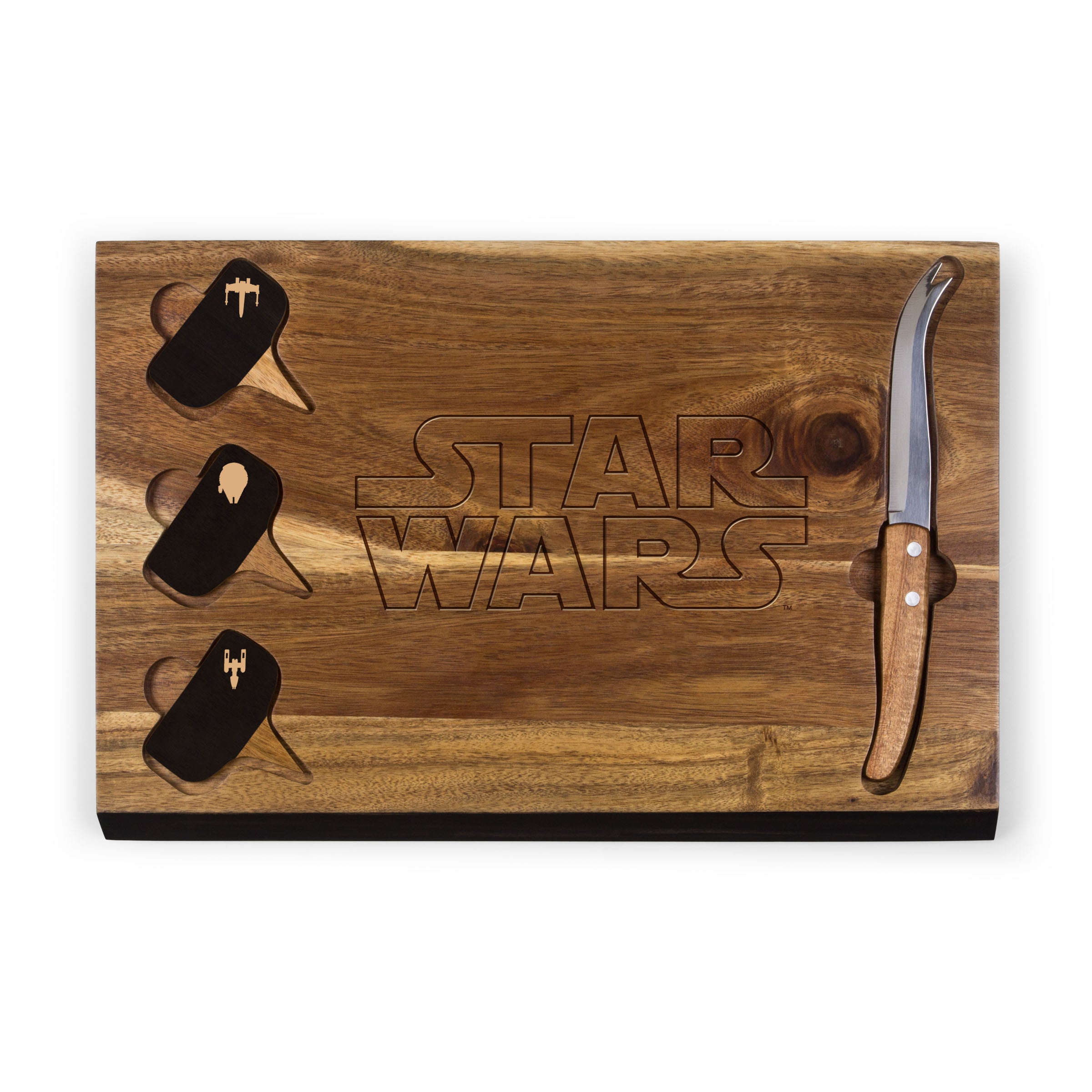 Star Wars - Delio Acacia Cheese Cutting Board & Tools Set