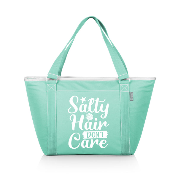 Beach Sayings Salty Hair Don't Care - Topanga Cooler Tote Bag