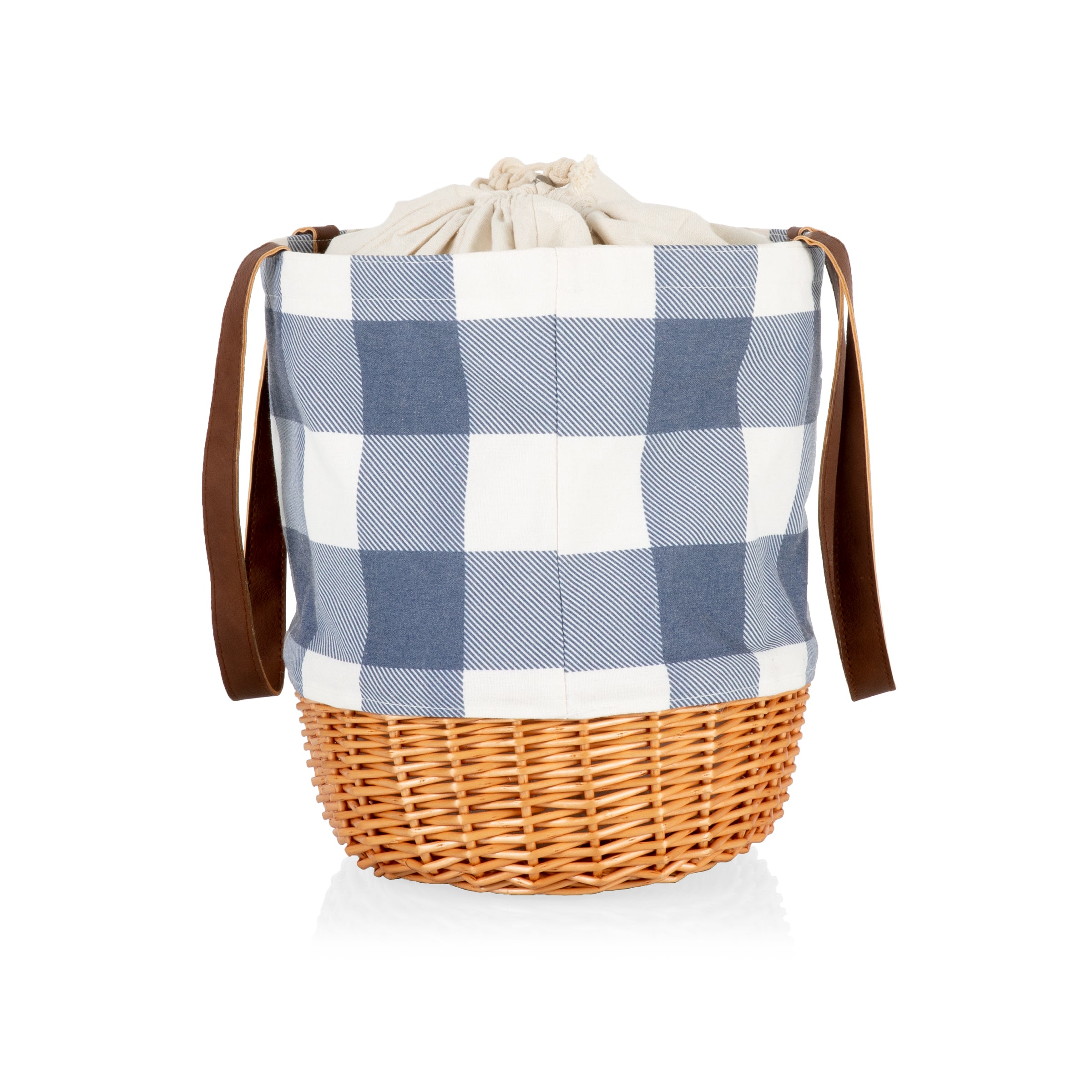 Coronado Canvas and Willow Basket Tote-Picnic Time Family of Brands