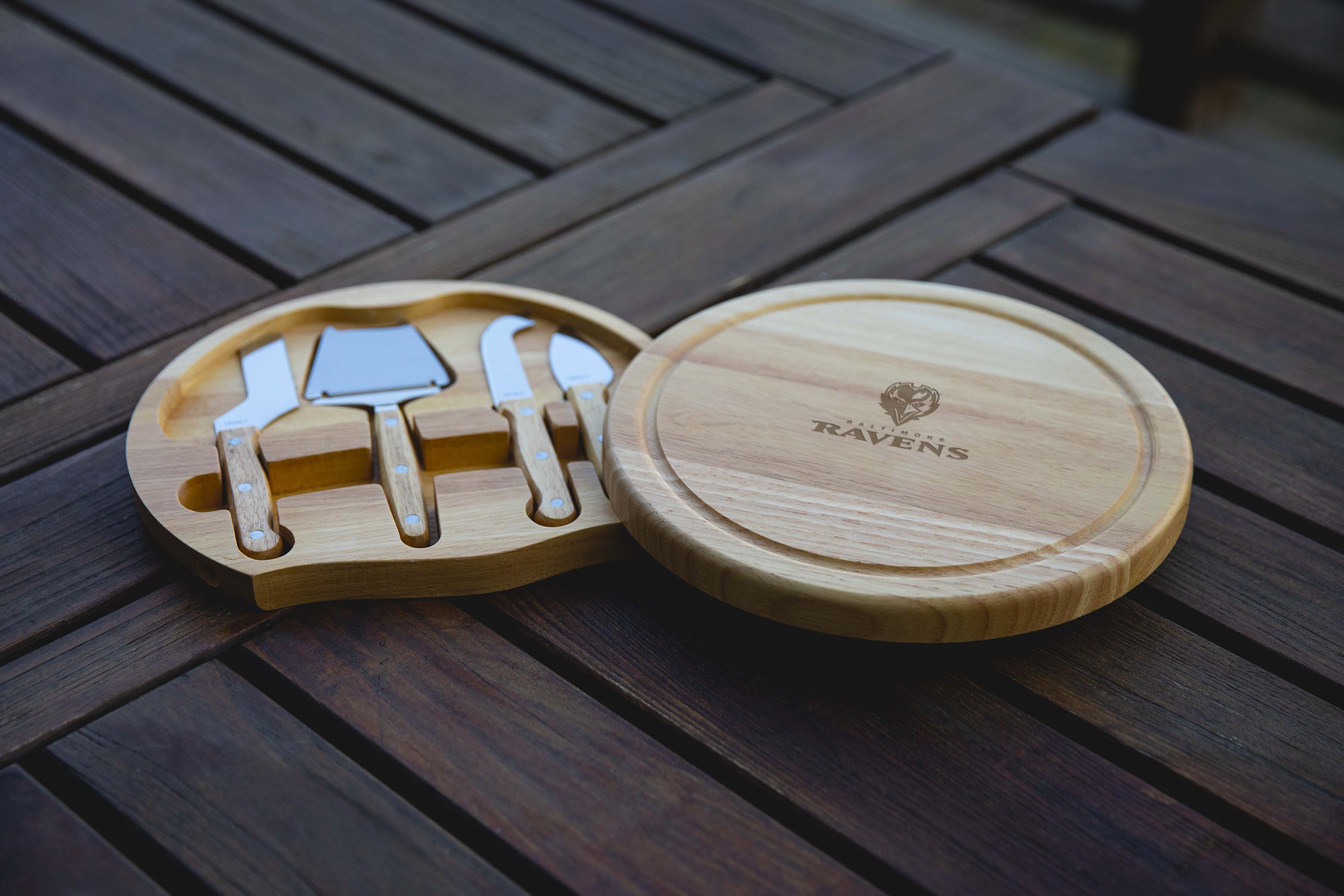 Baltimore Ravens - Circo Cheese Cutting Board & Tools Set-Picnic Time Family of Brands