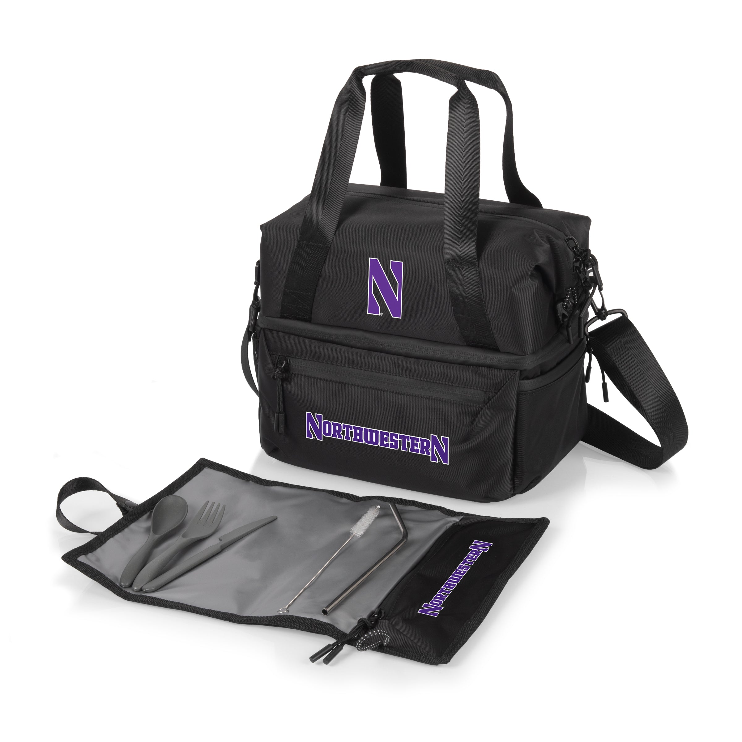 Northwestern Wildcats - Tarana Recycled Lunch Bag Cooler with Utensils