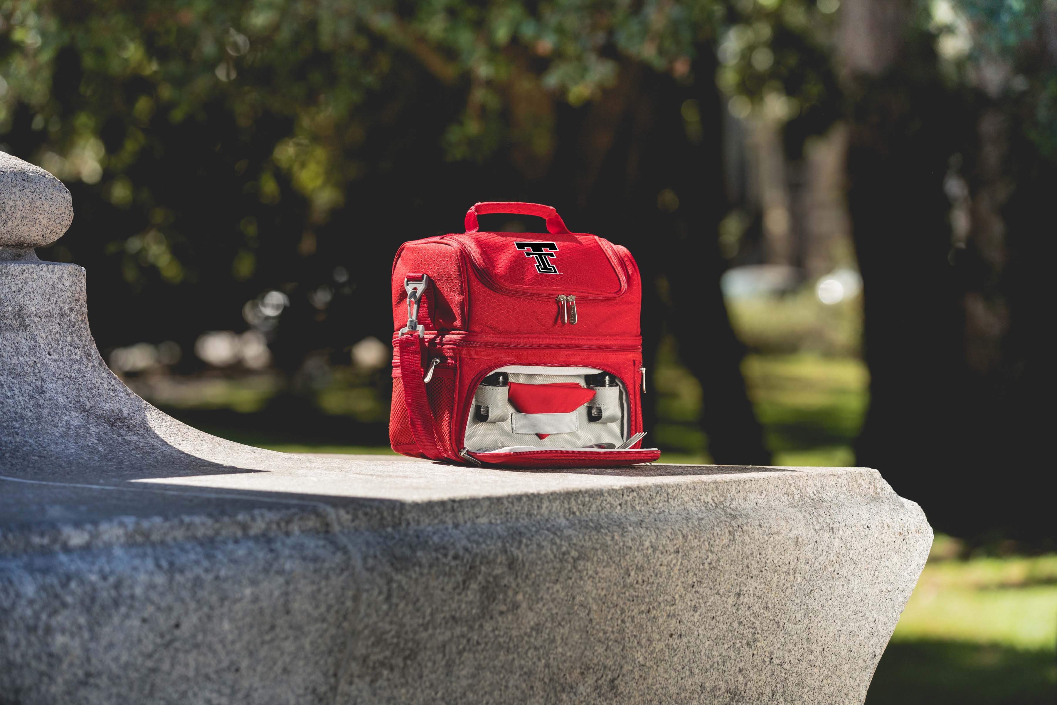 Texas Tech Red Raiders - Pranzo Lunch Bag Cooler with Utensils-Picnic Time Family of Brands