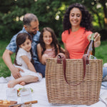 Terrabella Earth Friendly Handwoven Picnic Basket Set for 2