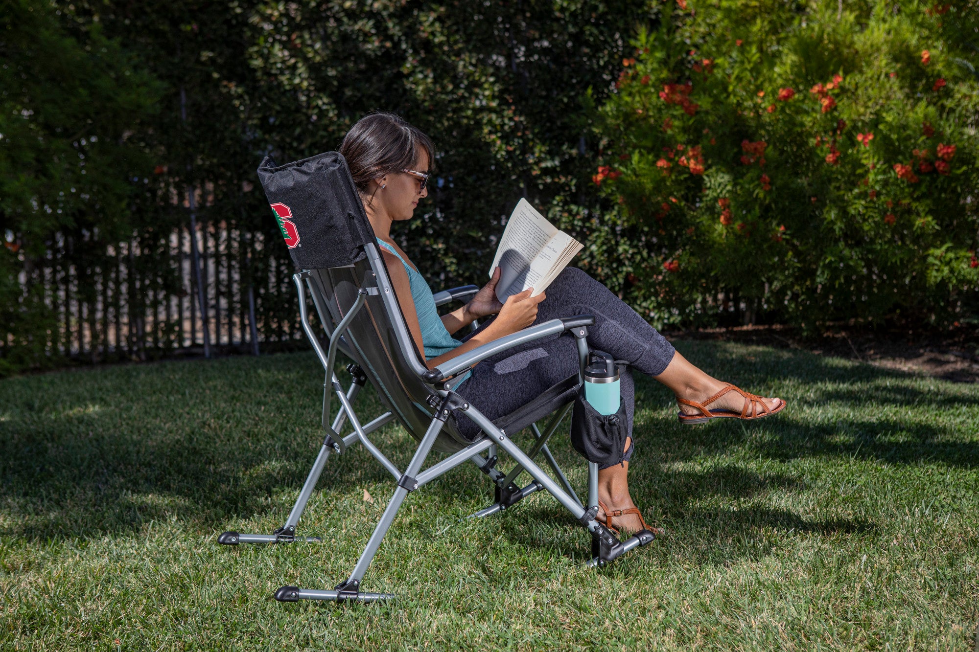 Stanford Cardinal - Outdoor Rocking Camp Chair