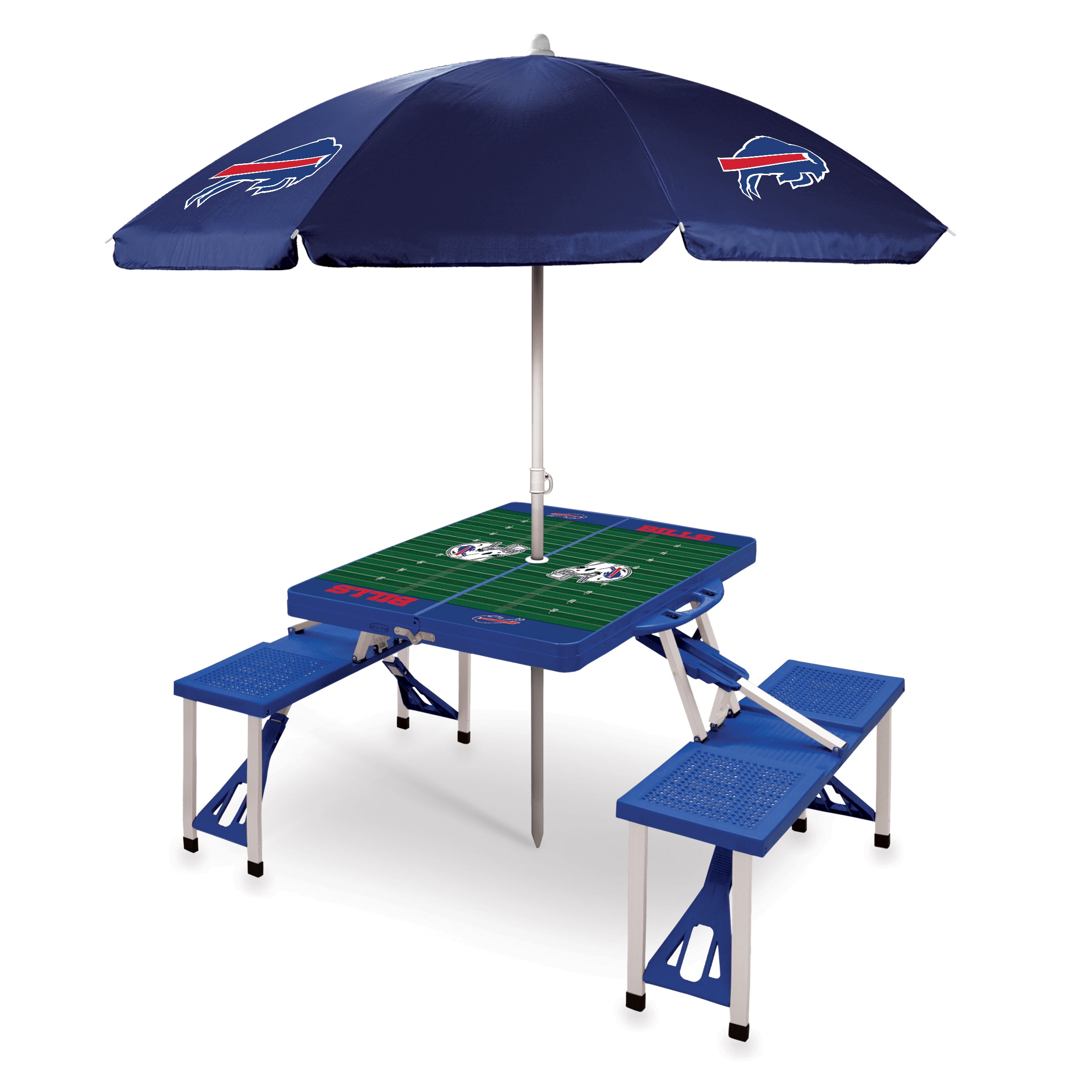 Buffalo Bills Picnic Table with Umbrella