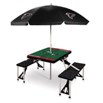 Atlanta Falcons - Picnic Table Portable Folding Table with Seats and Umbrella