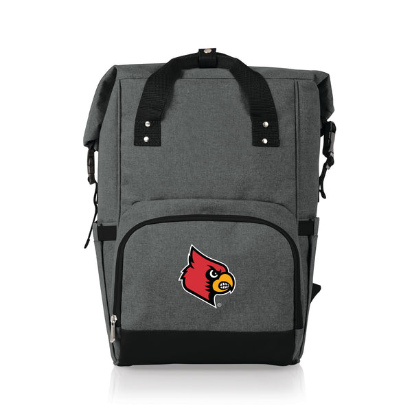 Louisville Cardinals - On The Go Roll-Top Backpack Cooler