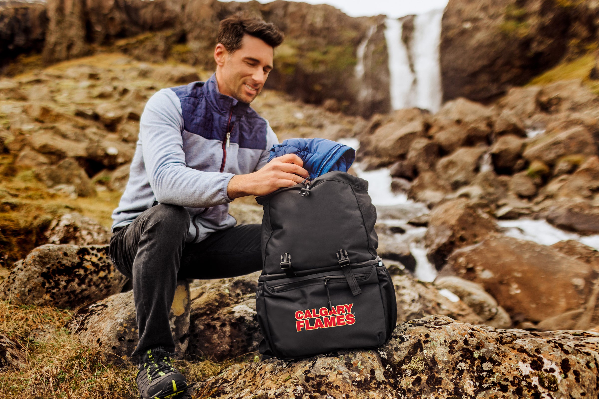 Calgary Flames - Tarana Recycled Backpack Cooler