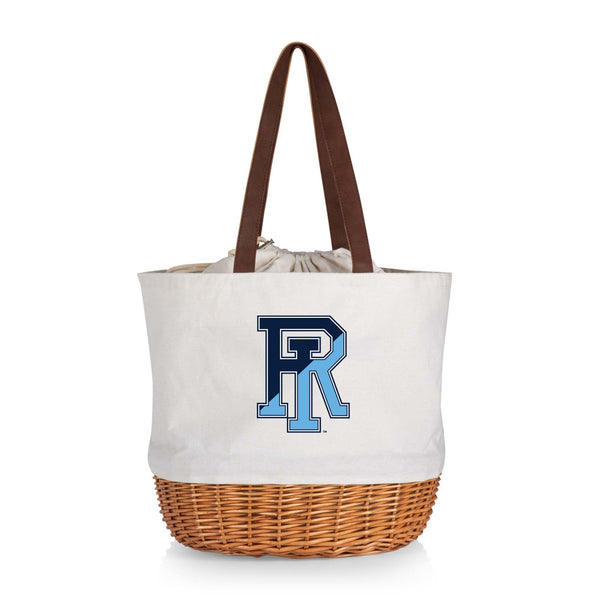 Rhode Island Rams - Coronado Canvas and Willow Basket Tote-Picnic Time Family of Brands