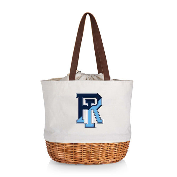 Rhode Island Rams - Coronado Canvas and Willow Basket Tote