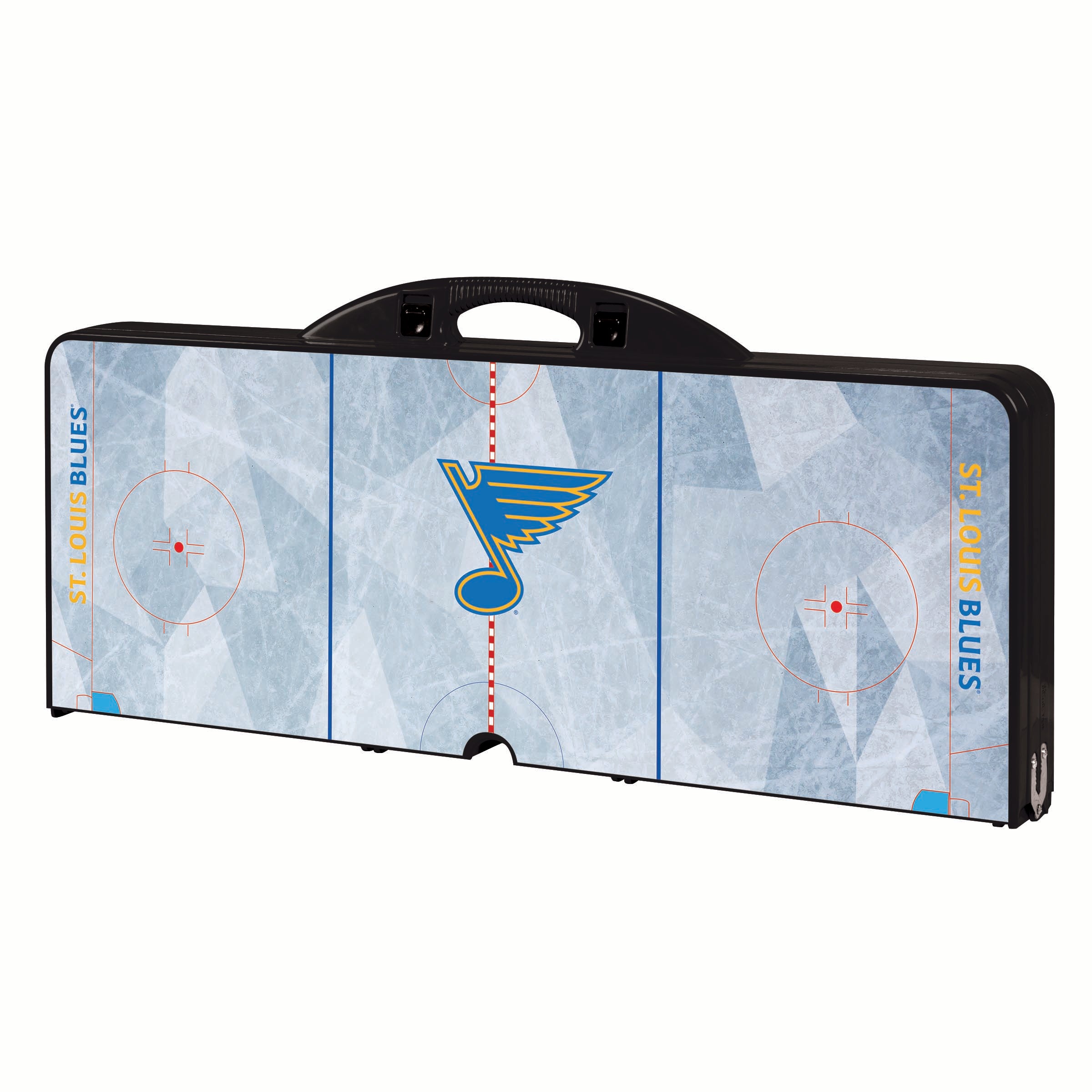St Louis Blues - Picnic Table Portable Folding Table with Seats-Picnic Time Family of Brands
