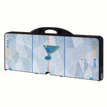 St Louis Blues - Picnic Table Portable Folding Table with Seats-Picnic Time Family of Brands