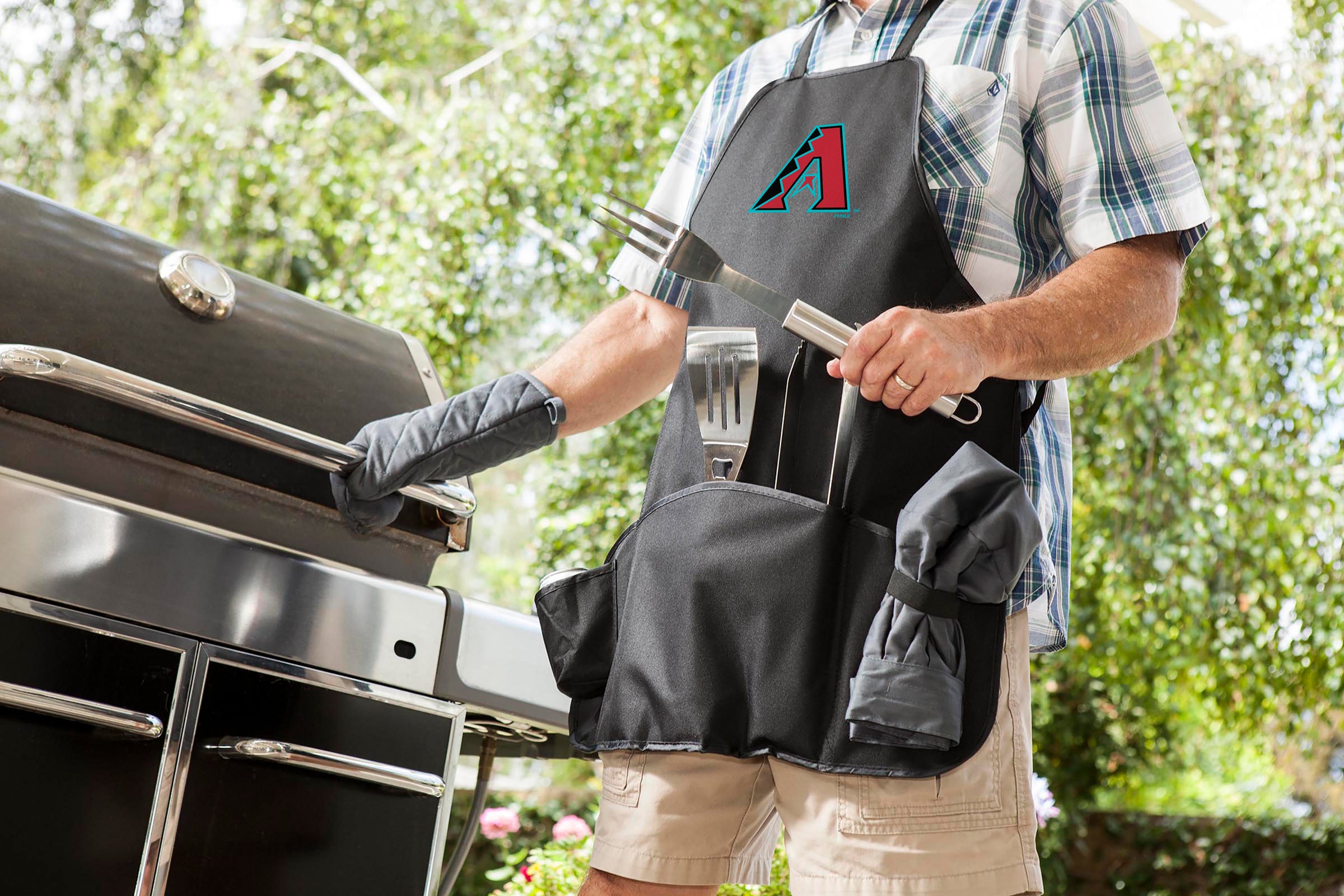 Arizona Diamondbacks - BBQ Apron Tote Pro Grill Set