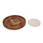 Isla Serving Platter with Marble Cheeseboard Insert