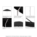 5.5 Ft. Portable Beach Umbrella