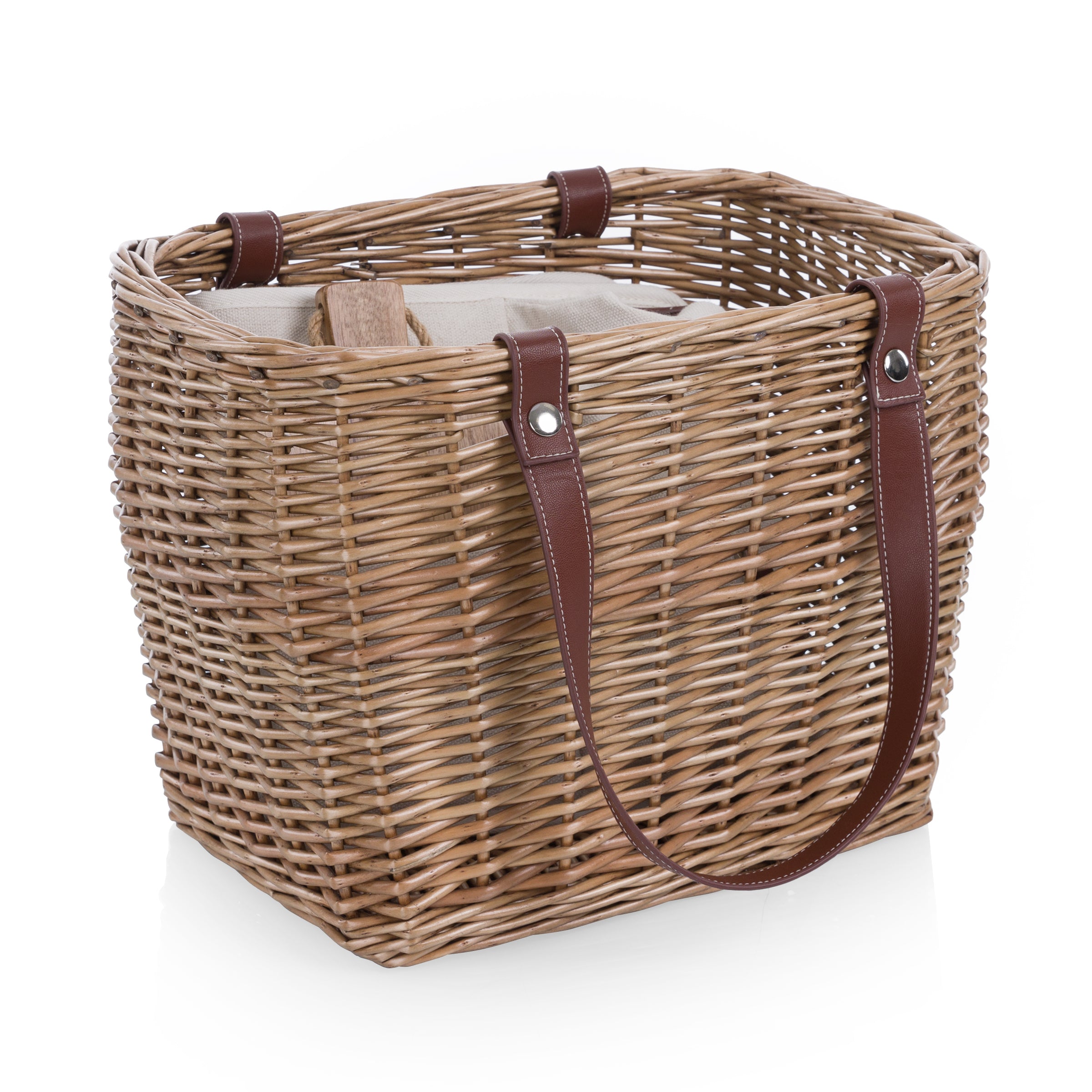 Terrabella Earth Friendly Handwoven Picnic Basket Set for 2