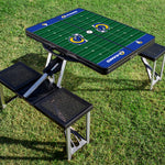Los Angeles Rams - Picnic Table Portable Folding Table with Seats