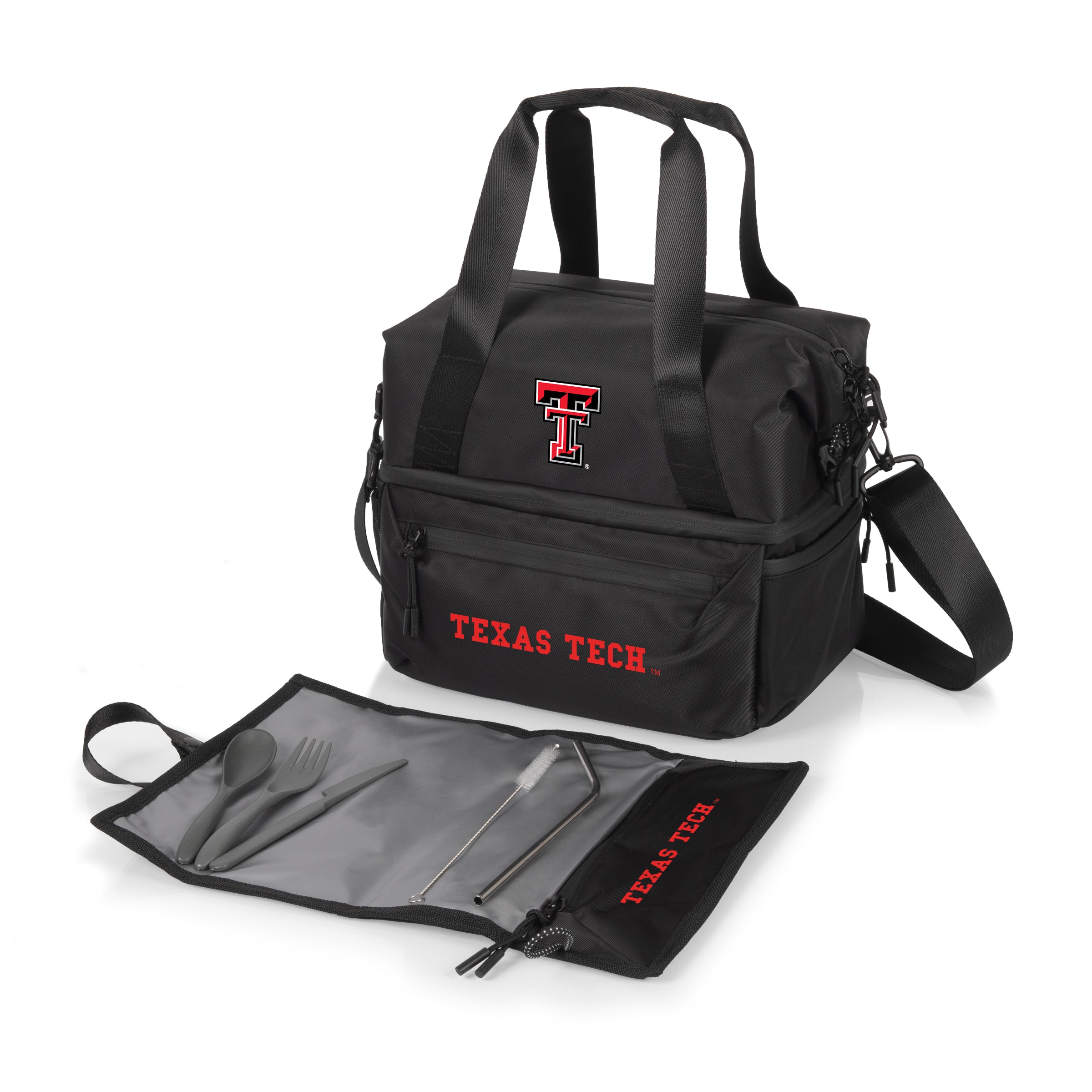 Texas Tech Red Raiders - Tarana Recycled Lunch Bag Cooler with Utensils