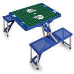 Indianapolis Colts Football Field - Picnic Table Portable Folding Table with Seats
