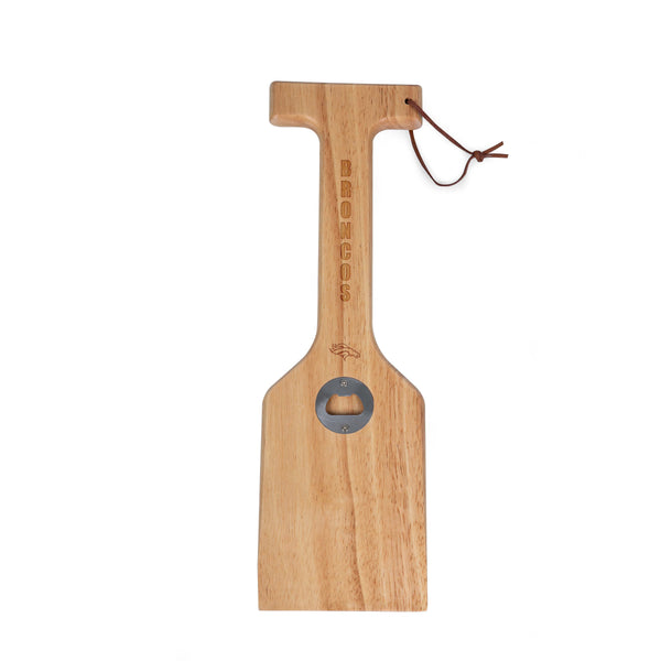 Denver Broncos - Hardwood BBQ Grill Scraper with Bottle Opener-Picnic Time Family of Brands