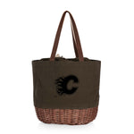 Calgary Flames - Coronado Canvas and Willow Basket Tote