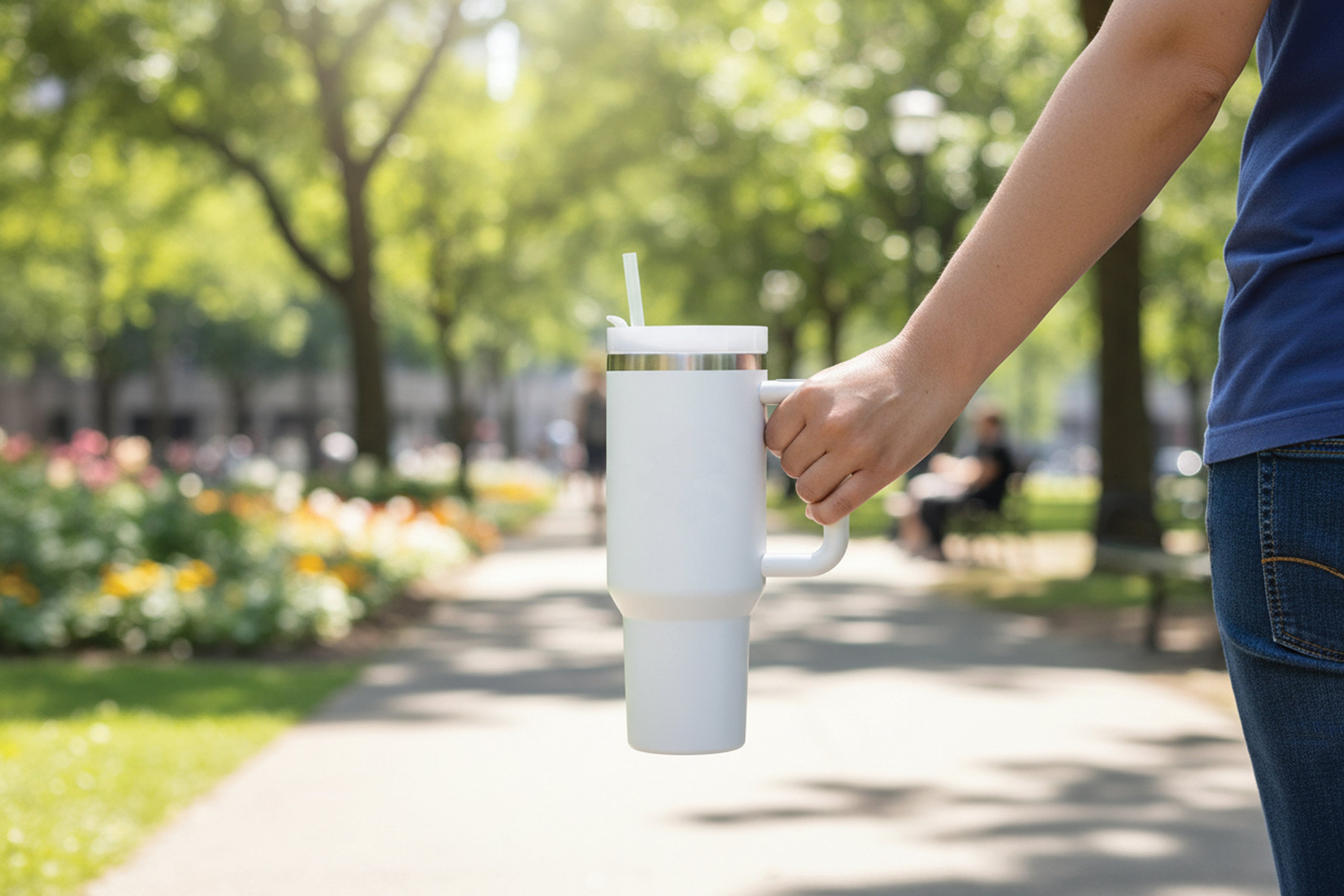 40 oz Tumbler with Straw-Picnic Time Family of Brands