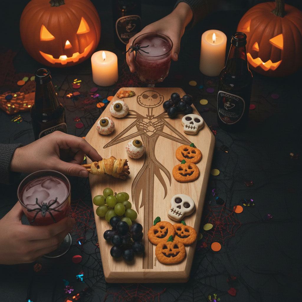Nightmare Before Christmas Jack Skellington - Coffin Serving Board-Picnic Time Family of Brands