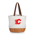 Calgary Flames - Coronado Canvas and Willow Basket Tote