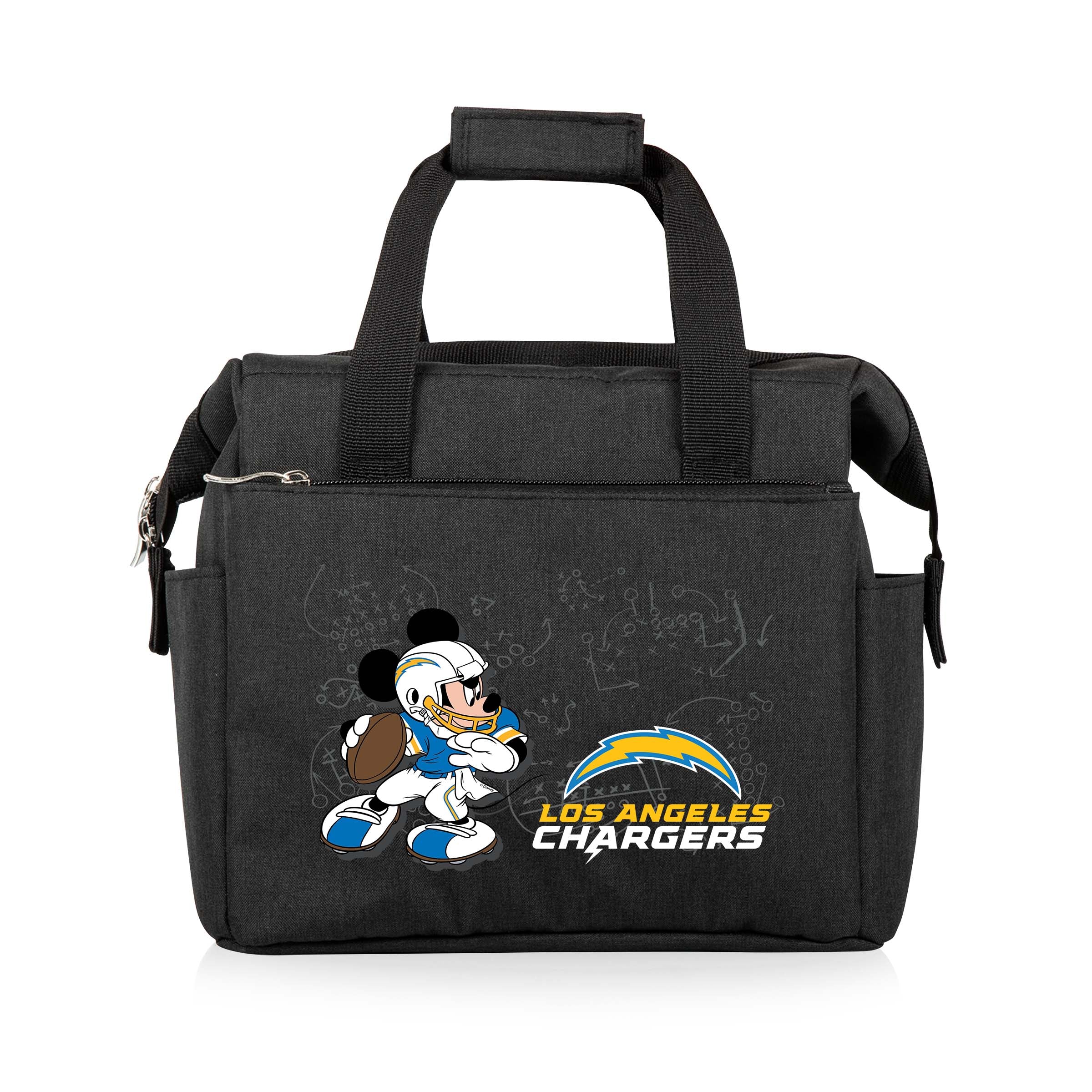 Los Angeles Chargers Mickey Mouse - On The Go Lunch Bag Cooler-Picnic Time Family of Brands