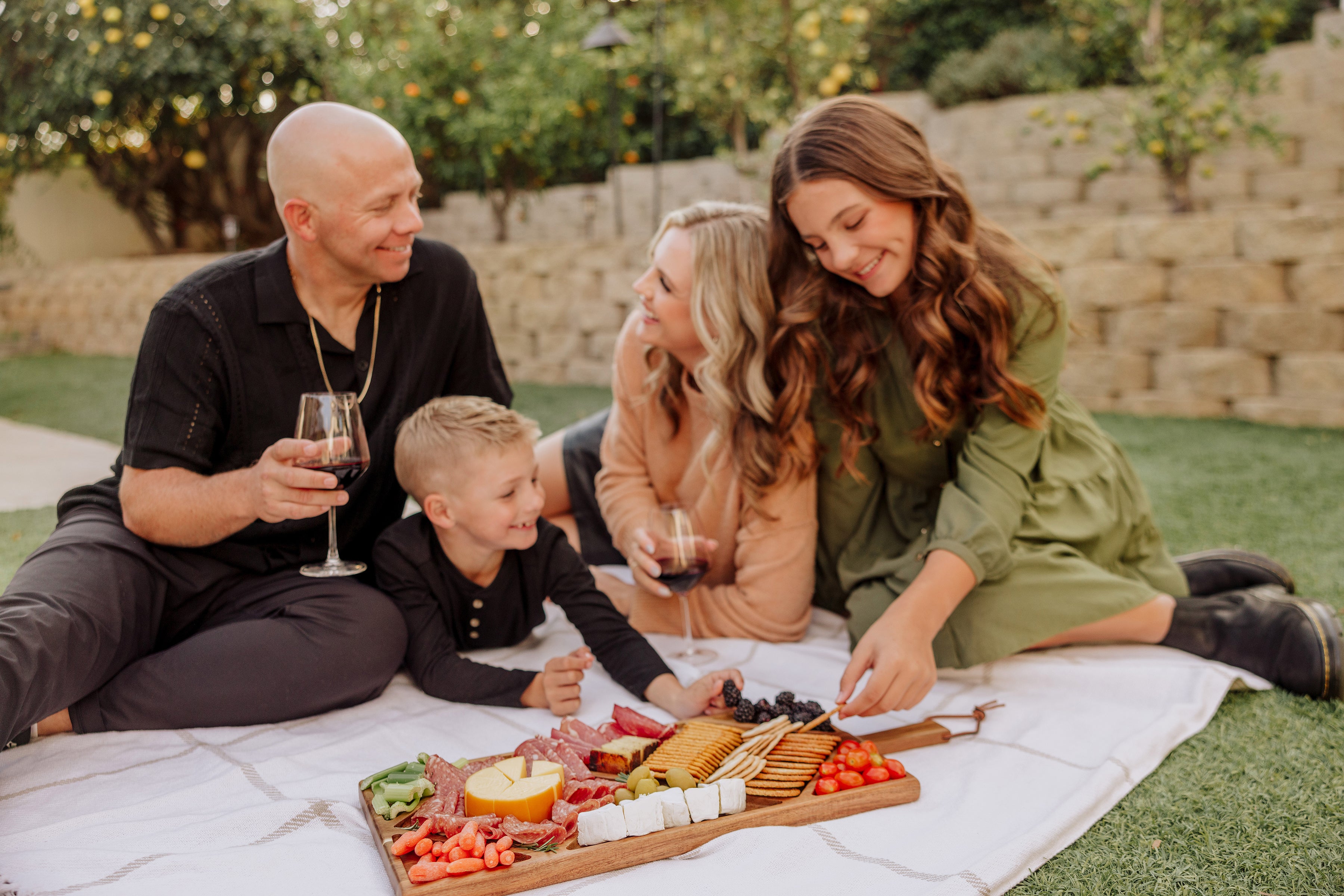 Acacia Grazing Charcuterie Sectioned Serving Board