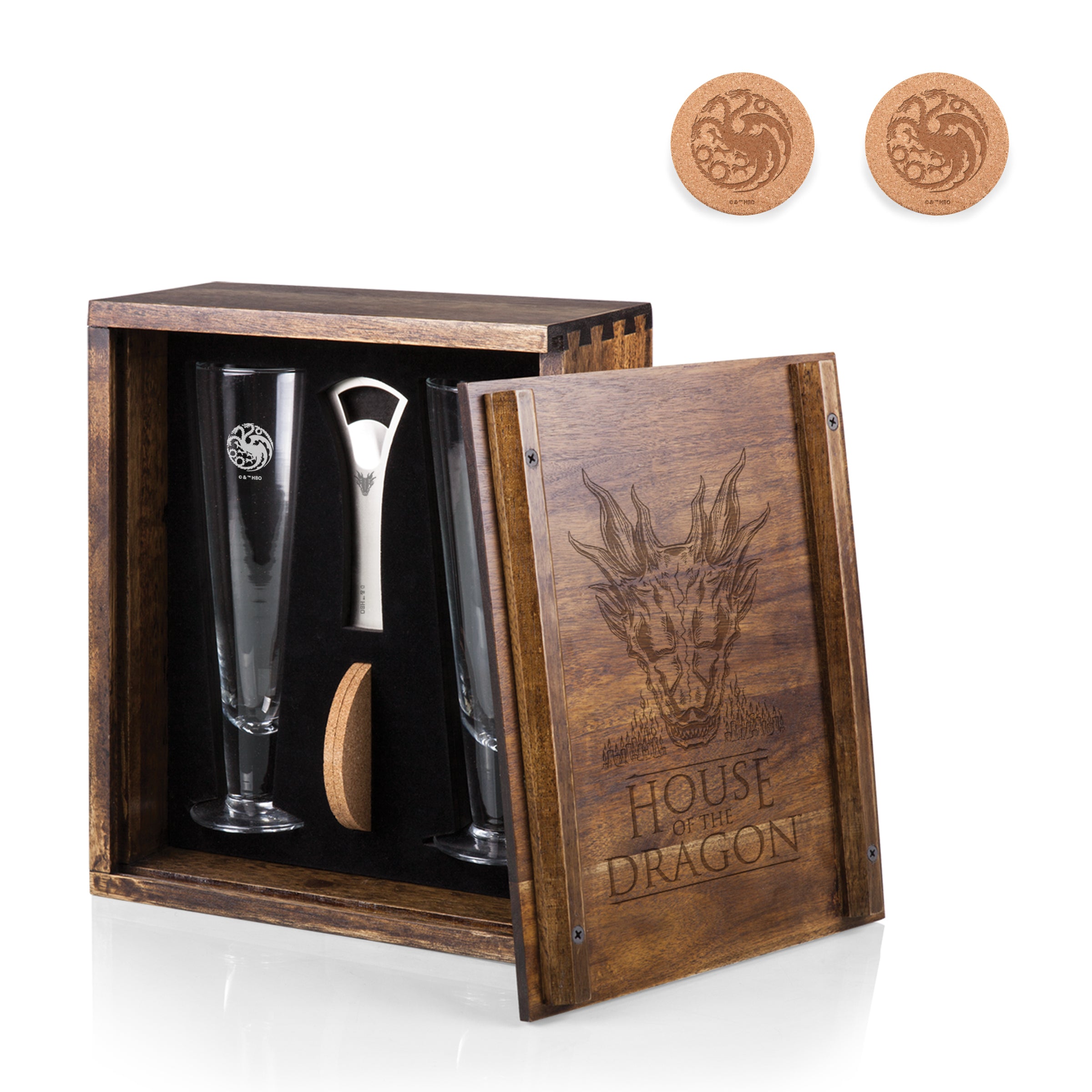House of the Dragon - Pilsner Beer Glass Gift Set
