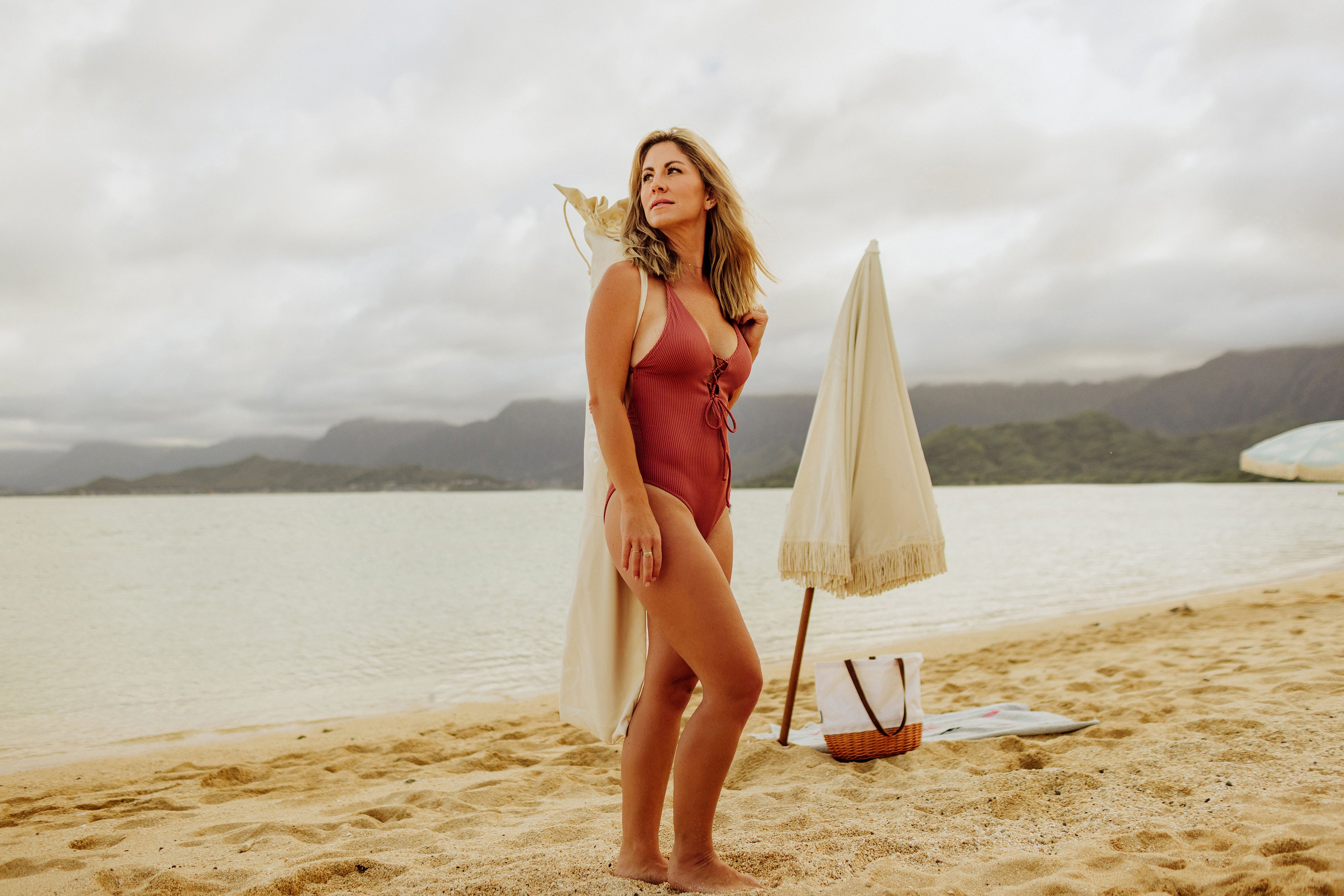 Summerland 6.5 ft. Portable Beach Umbrella