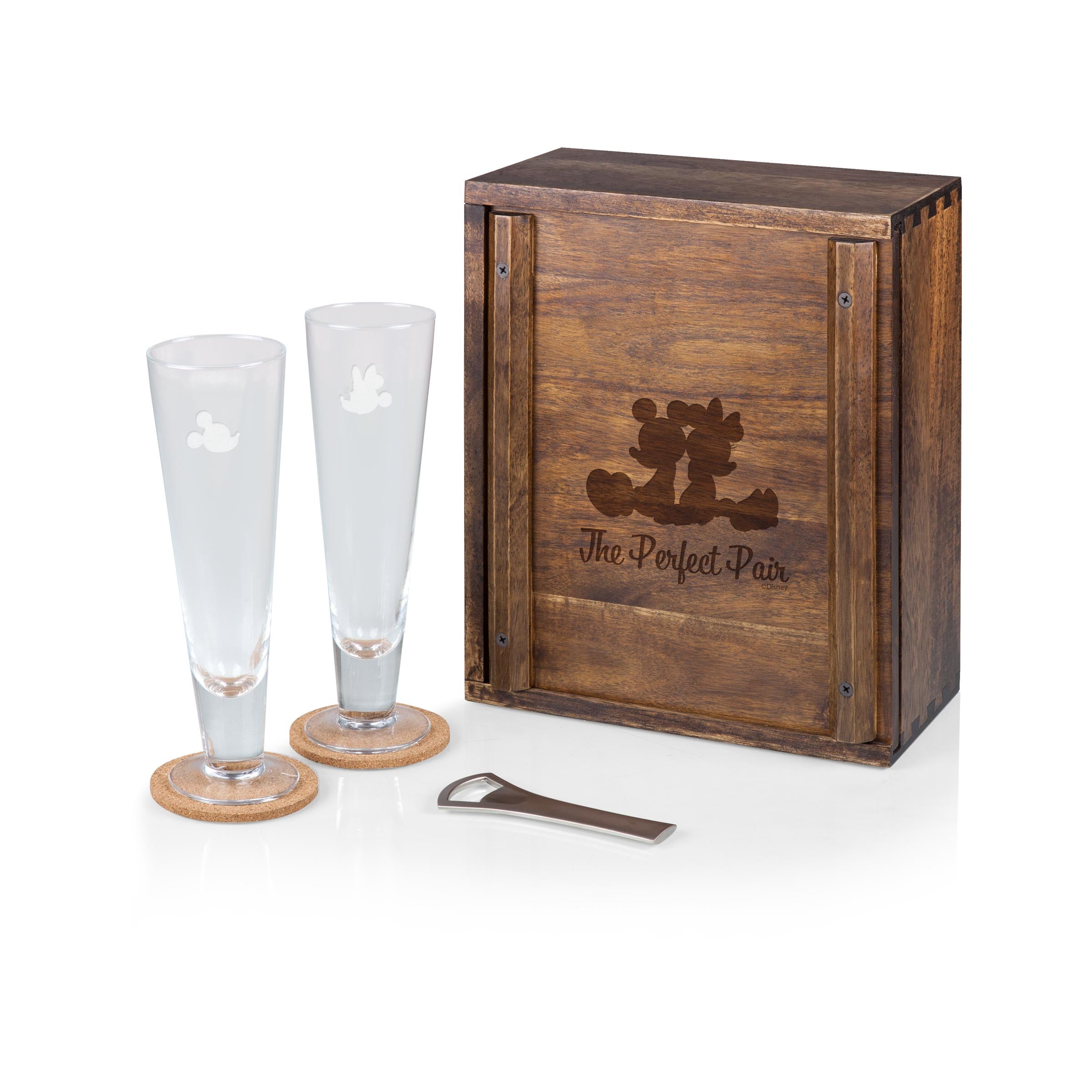 Mickey & Minnie Mouse - Beverage Glass Set