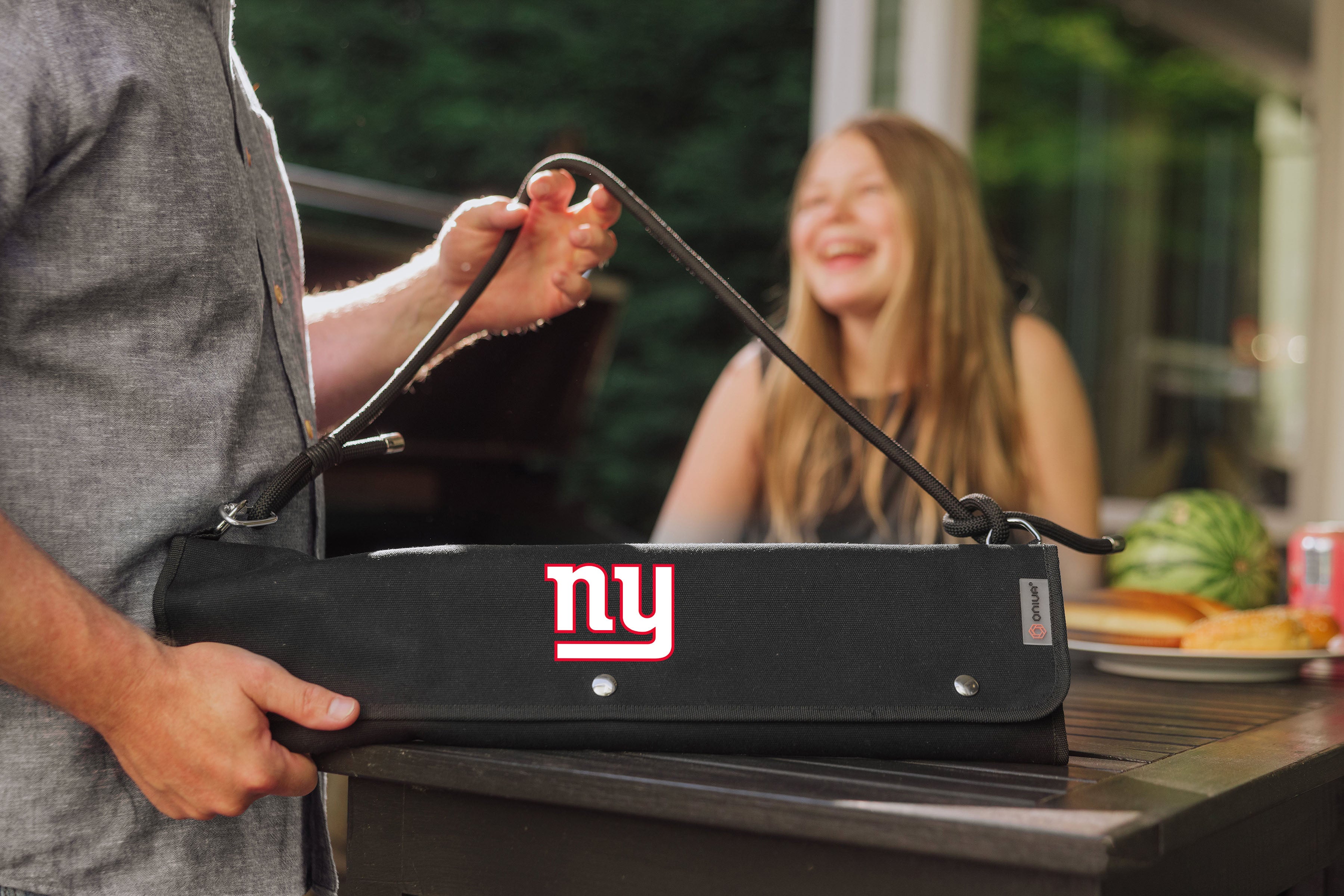 New York Giants - BBQ Roll Up 3 Piece Set-Picnic Time Family of Brands