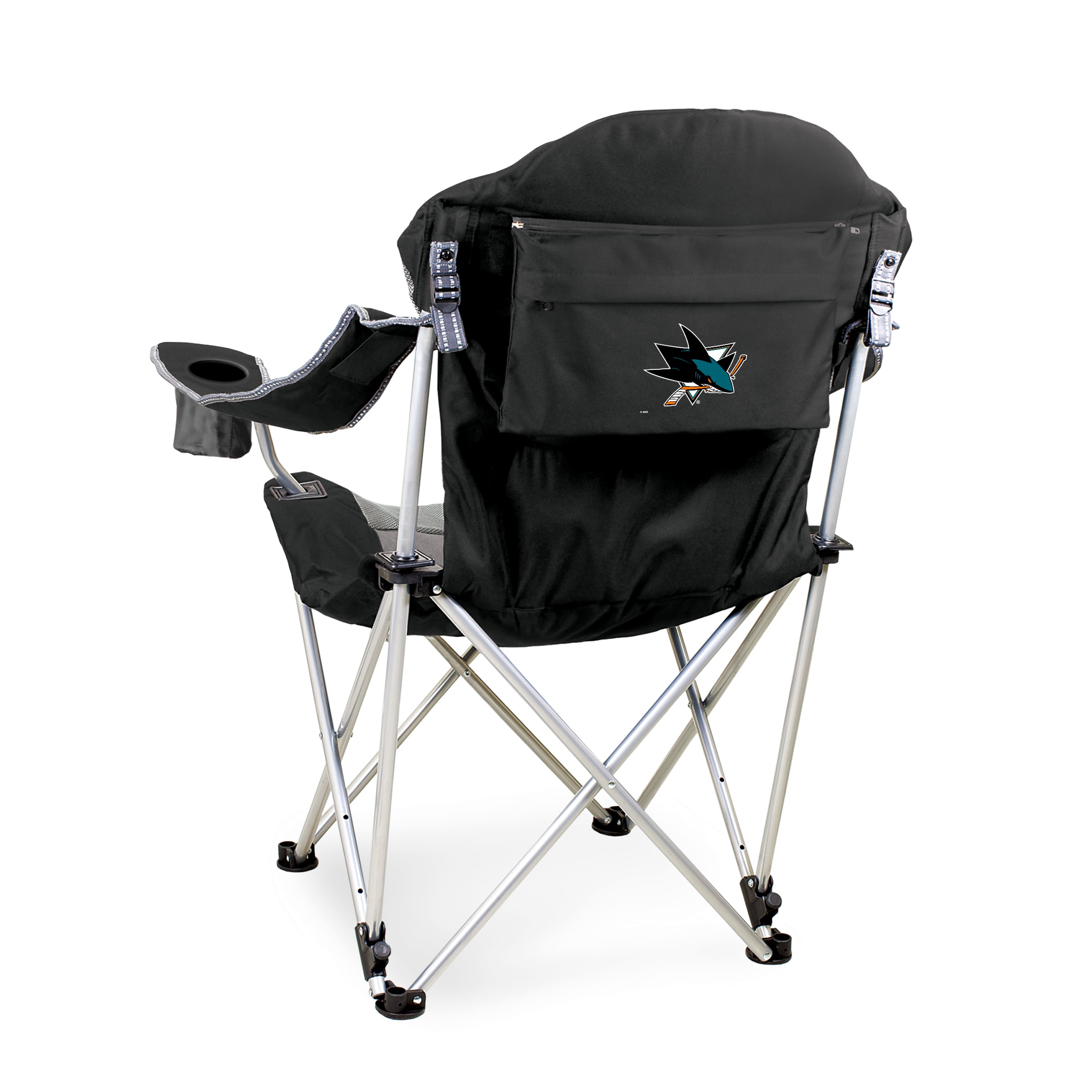 San Jose Sharks - Reclining Camp Chair-Picnic Time Family of Brands