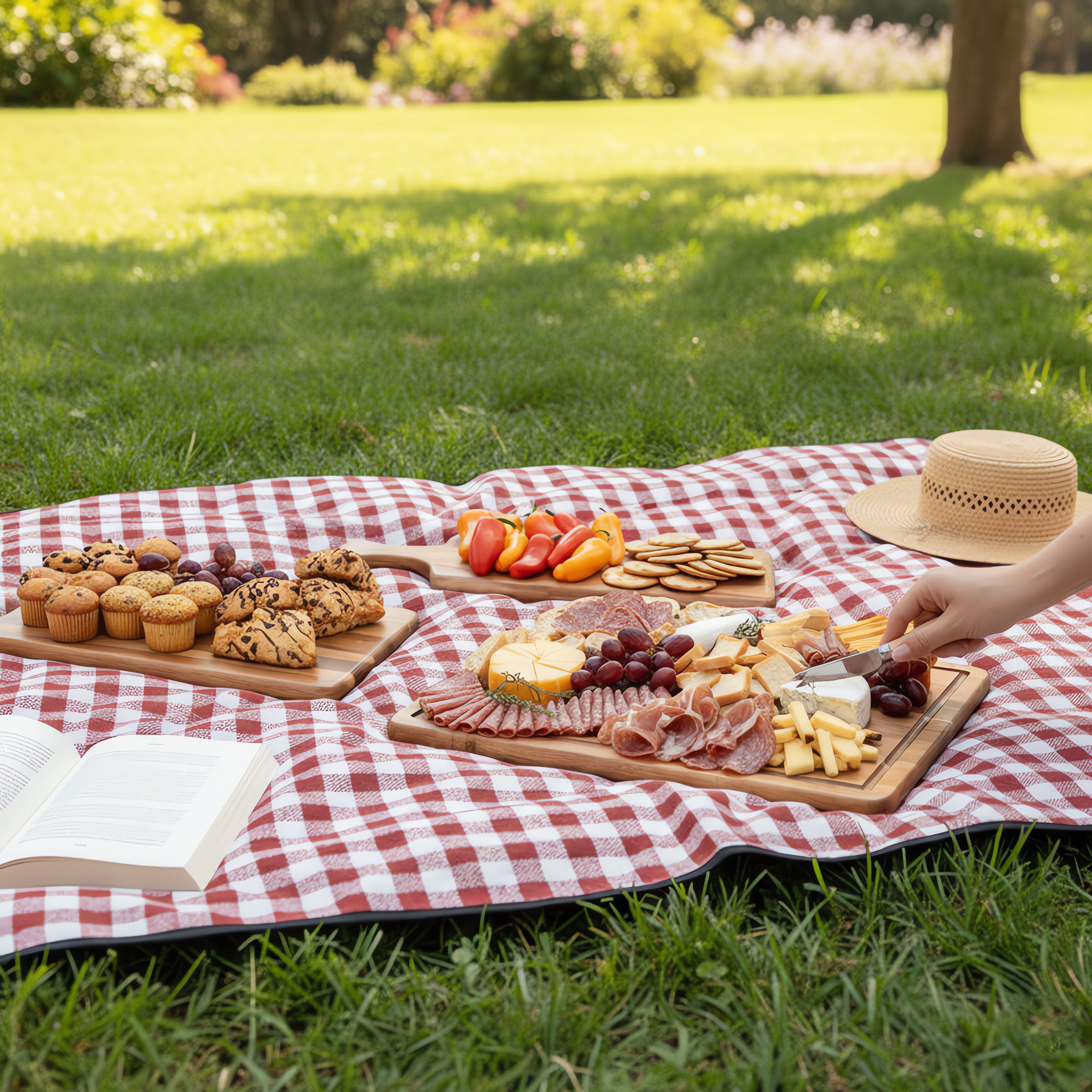 3-Piece Acacia Wood Charcuterie Board Set-Picnic Time Family of Brands