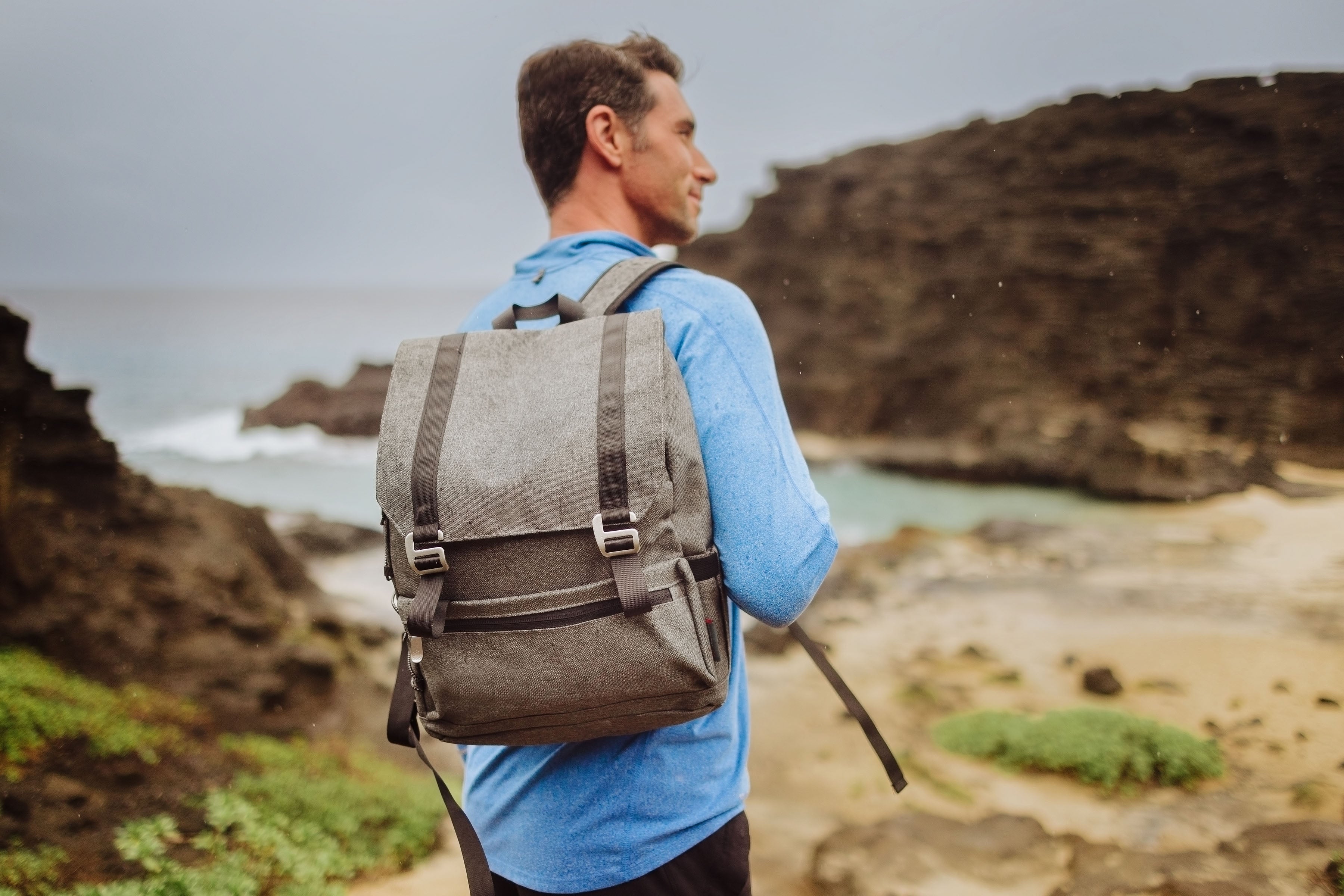 Picnic Time 632-00-105-000-0 The On Go Traverse Cooler Backpack Heathered Gray