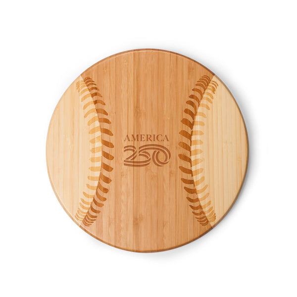 America250 - Home Run! Baseball Cutting Board & Serving Tray