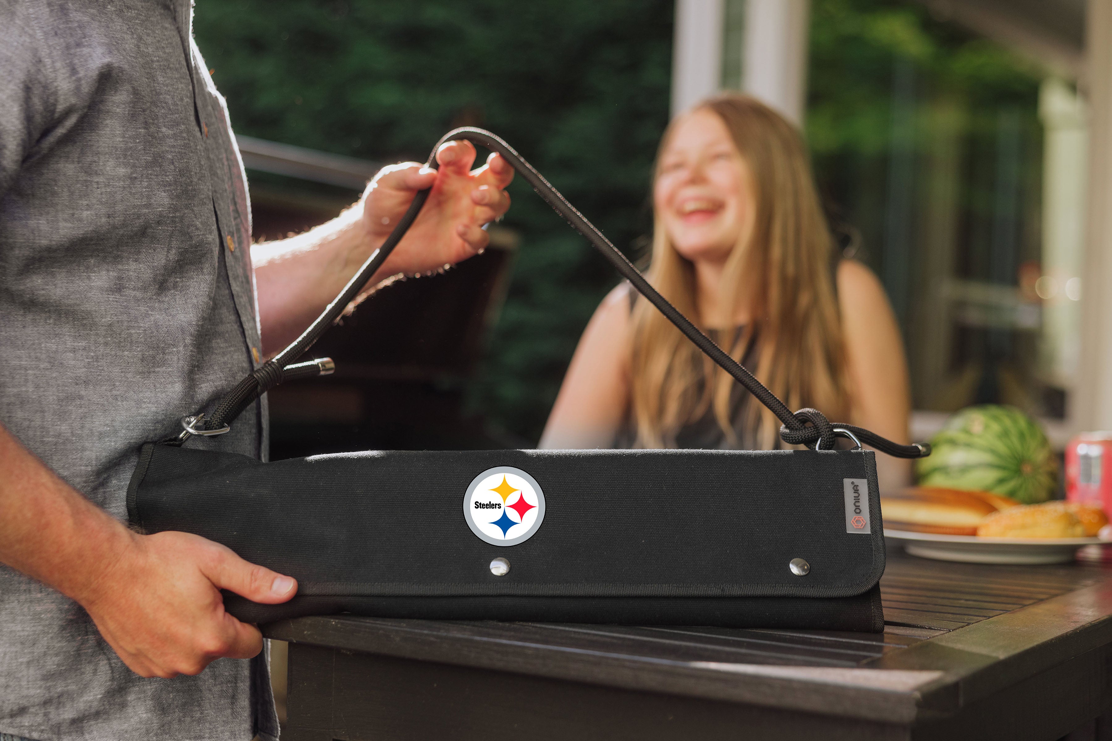 Pittsburgh Steelers - BBQ Roll Up 3 Piece Set-Picnic Time Family of Brands