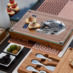 Dallas Cowboys - Concerto Glass Top Cheese Cutting Board & Tools Set