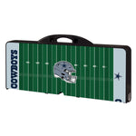Dallas Cowboys Football Field - Picnic Table Portable Folding Table with Seats