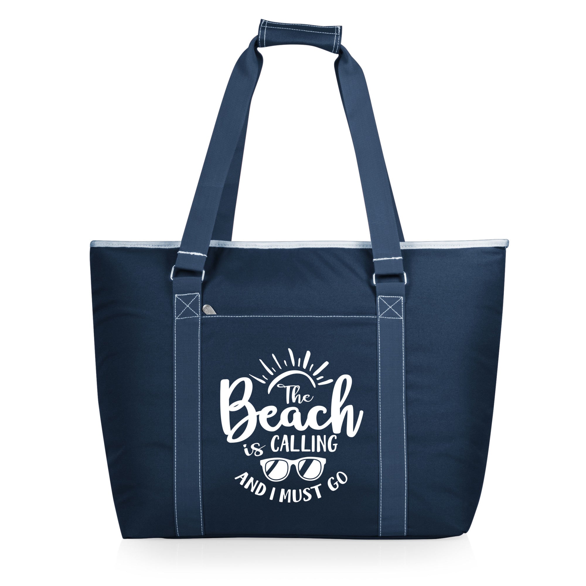 Beach Sayings The Beach is Calling and I Must Go - Tahoe XL Cooler Tote Bag